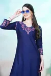 Anokhi By Rasili Nx Heavy Rayon With Chikankari Embroidery Work Kurti With Bottom Wholesale Suppliers In Mumbai